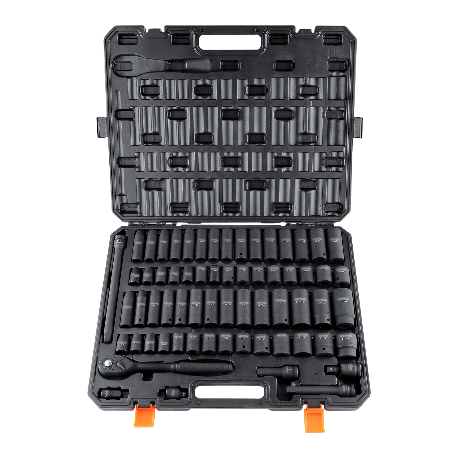 Professional 65-piece Impact Socket Set With Storage Case_voghion.com